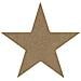 Stella Di Legno Mdf Hollywood Da Decorare - 10 Cm - Foto miniatura 1
