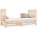 Dormeuse Estraibile 2x (90x190) Cm Legno Massello Di Pino - Foto miniatura 2