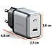 Caricatore da Muro ST-UC30WCM-EU Gan USB PD da 30 W Grigio - Foto miniatura 4