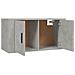 Mobili Porta Tv A Parete 3 Pz Grigio Cemento 80x34,5x40 Cm - Foto miniatura 5