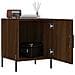 Comodini 2 Pz Rovere Marrone 40x40x50 Cm In Legno Multistrato - Foto miniatura 3