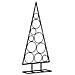 Albero Di Natale Decorativo In Metallo Nero 90 Cm - Foto miniatura 2