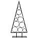 Albero Di Natale Decorativo In Metallo Nero 90 Cm - Foto miniatura 3