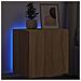 Mobile Tv A Parete Con Luci Led Rovere Sonoma 40,5x35x40 Cm - Foto miniatura 1