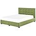 Letto Con Cassetti Contenitori Tessuto La Rochelle 180 X 200 Cm Verde - Foto miniatura 5