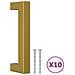 Maniglie per Mobili 10pz Oro 96mm in Acciaio Inox - Foto miniatura 2