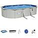 Piscina In Acciaio Fuori Terra Ovale Hydrium 610x360x120 Cm 56369 - Foto miniatura 1
