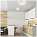 Lampada A Soffitto Eveline - Bianco - Legno, Vetro - 8x27x27 Cm - Foto miniatura 3