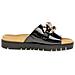 Black Casual Open Slippers Ciabatte Pelle Scarpe Donna Nero Eu 36, 83.743.97 - Foto miniatura 2