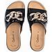 Black Casual Open Slippers Ciabatte Pelle Scarpe Donna Nero Eu 36, 83.743.97 - Foto miniatura 3
