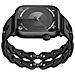 Cinturino Per Apple Watch Series 1-9 E Ultra In Silicone Black 22 Mm - Foto miniatura 2