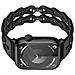 Cinturino Per Apple Watch Series 1-9 E Ultra In Silicone Black 22 Mm - Foto miniatura 3