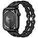Cinturino Per Apple Watch Series 1-9 E Ultra In Silicone Black 22 Mm - Foto miniatura 4