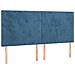 Letto a Molle con Materasso e LED Blu Scuro 180x200 cm - Foto miniatura 2