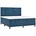 Letto a Molle con Materasso e LED Blu Scuro 180x200 cm - Foto miniatura 6