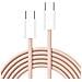 Cavo Dati E Ricarica Pd60w 3a C263 Usb-c To Usb-c Fast Charge 60w 1m Rosa Per Smartphone Tablet - Foto miniatura 3