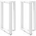 Gambe Tavolo Bar A Forma T 2 Pz Bianco 60x35x(90-91) Cm Acciaio - Foto miniatura 2