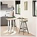 Gambe Tavolo Bar A Forma T 2 Pz Bianco 60x35x(90-91) Cm Acciaio - Foto miniatura 3