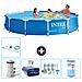 Piscina Fuori Terra - In Giro - 366x76 Cm - Blu - Include Accessori Coordinati A1716 - Foto miniatura 1