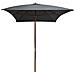 Lusso Casadino -  Ombrellone Da Esterni Con Palo In Legno 200x300 Cm Antracite - Foto miniatura 1