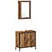 Set di mobili da bagno 4 Pezzi Legno Antico Legno Ingegnerizzato - Foto miniatura 6
