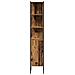 Set di mobili da bagno 4 Pezzi Legno Antico Legno Ingegnerizzato - Foto miniatura 8