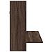 Scrivania A Parete Rovere Marrone 105x48x75cm Legno Multistrato - Foto miniatura 4