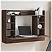Scrivania A Parete Rovere Marrone 105x48x75cm Legno Multistrato - Foto miniatura 8