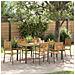Set da Pranzo per Giardino 7 pcs Grigio 190 x 90 x 75 cm - Foto miniatura 2