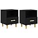 Armadio da Notte 2 pcs Rovere nero 40 x 35 x 47,5 cm - Foto miniatura 1