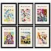 Set Di 6 Stampe Künstlerischen Illustrationen Von Henri Matisse Landschaft Sammlung Von Dekorations Gemälden Im Kunstgalerie Stil A3 Cornice Nera - Foto miniatura 1