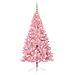 Albero di Natale artificiale con luci integrate Rosa 180 cm PVC - Foto miniatura 3