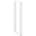Gambe per tavolo da bar a forma di U 2 pz bianche 40x(110-111) cm in acciaio - Foto miniatura 4