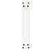 Gambe per tavolo da bar a forma di U 2 pz bianche 40x(110-111) cm in acciaio - Foto miniatura 7