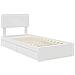 Letto con Contenitore Bianco 75 x 190 cm Legno multistrato - Foto miniatura 4