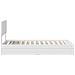 Letto con Contenitore Bianco 75 x 190 cm Legno multistrato - Foto miniatura 9