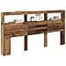 Testiera Legno vecchio 200 x 17 x 102 cm Legno multistrato - Foto miniatura 3