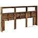 Testiera Legno vecchio 200 x 17 x 102 cm Legno multistrato - Foto miniatura 8