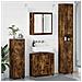 Set di mobili per il bagno 4 pcs Rovere fumé Legno multistrato - Foto miniatura 2