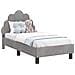 Struttura letto per bambini con testata Grigio chiaro Velluto - Foto miniatura 1