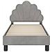 Struttura letto per bambini con testata Grigio chiaro Velluto - Foto miniatura 5