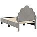 Struttura letto per bambini con testata Grigio chiaro Velluto - Foto miniatura 7