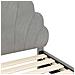 Struttura letto per bambini con testata Grigio chiaro Velluto - Foto miniatura 8