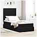 Letto con contenitore e materasso Nero 90 x 200 cm Velluto - Foto miniatura 2