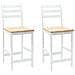 Sedie da pranzo 2 pcs Bianco 40 x 47,5 x 99,5 cm - Foto miniatura 1