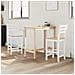 Sedie da pranzo 2 pcs Bianco 40 x 47,5 x 99,5 cm - Foto miniatura 3