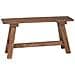 panchina Naturale 92 x 23,5 x 45,5 cm Legno massello di mogano - Foto miniatura 1