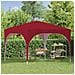 Tenda per feste a pop-up 290 x 290 x 245 cm Borgogna - Foto miniatura 3