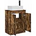 Mobile da bagno con lavabo Rovere Fumo 54 x 35 x 83 cm - Foto miniatura 3
