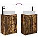 Mobile da bagno con lavabo Rovere Fumo 54 x 35 x 83 cm - Foto miniatura 8